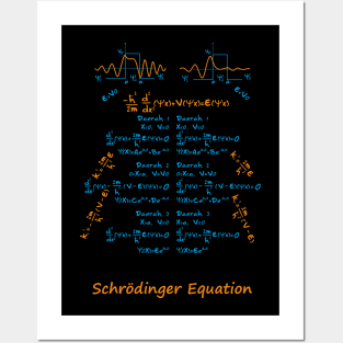 Schrodinger equation full (dark) Posters and Art